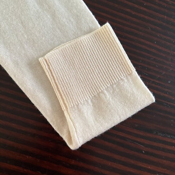 LORD & TAYLOR Women's cream fine merino sweater, S - Picture 6 of 7